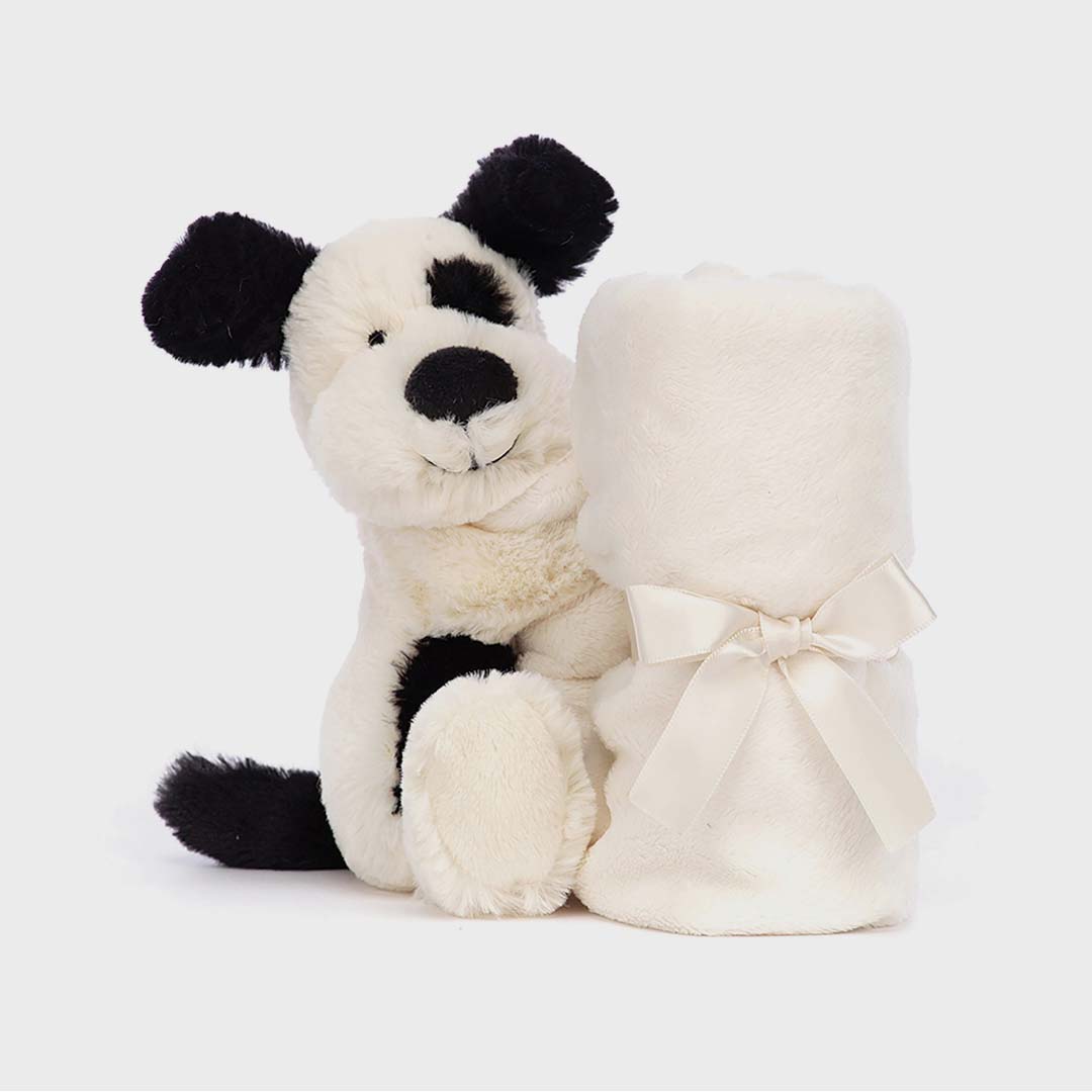 BASHFUL BLACK & CREAM PUPPY SOOTHER