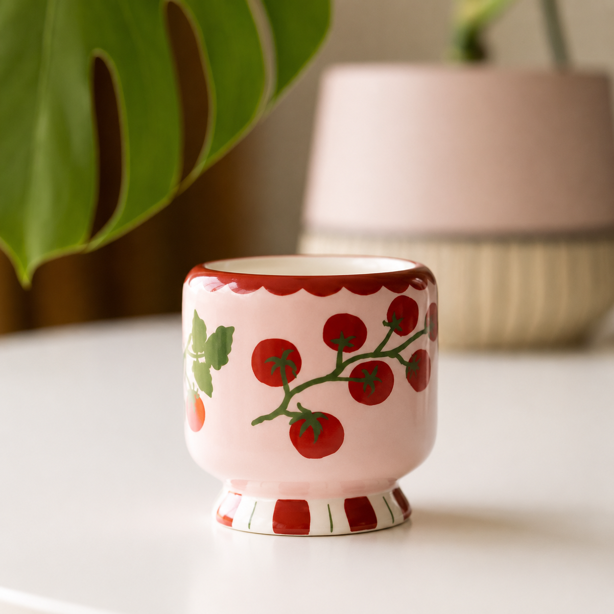 Adopo 8oz Tomato Ceramic Candle | Heirloom Tomato