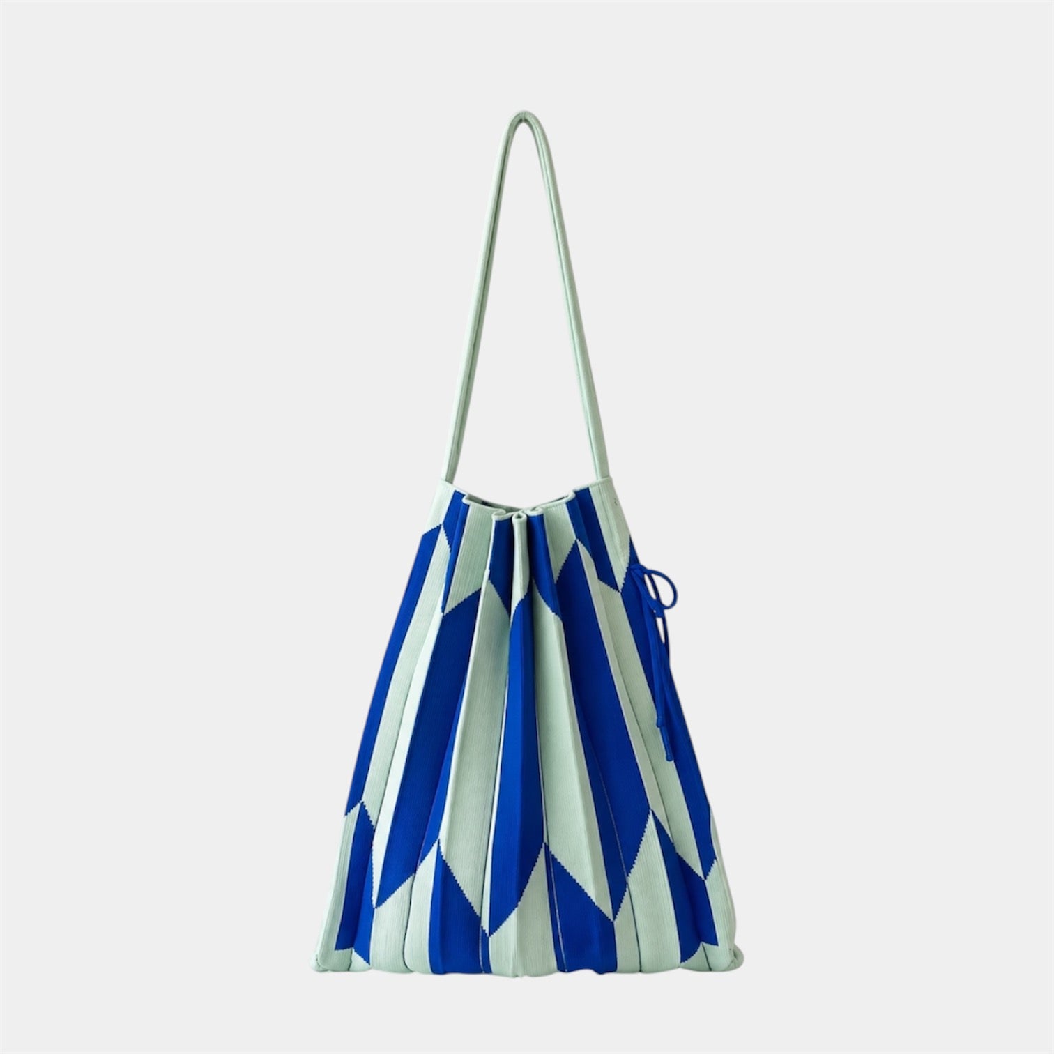 Origami Pleat Tote | Ocean (Blue & Mint)