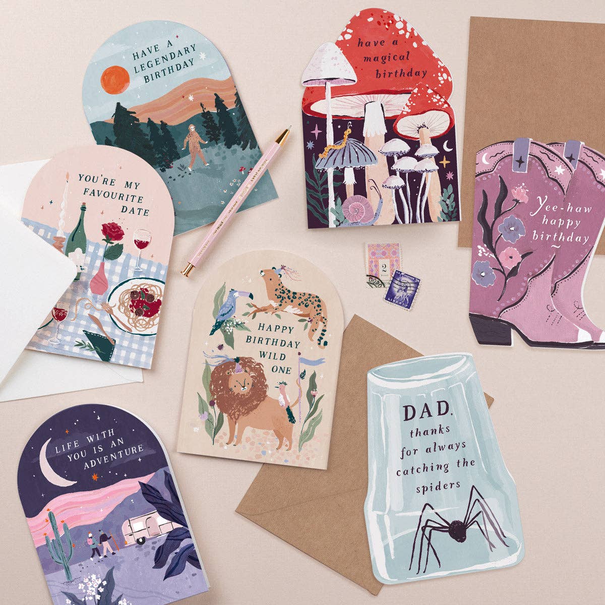 Spider Catching Dad Card | Fathers Day Cards | Dad Cards