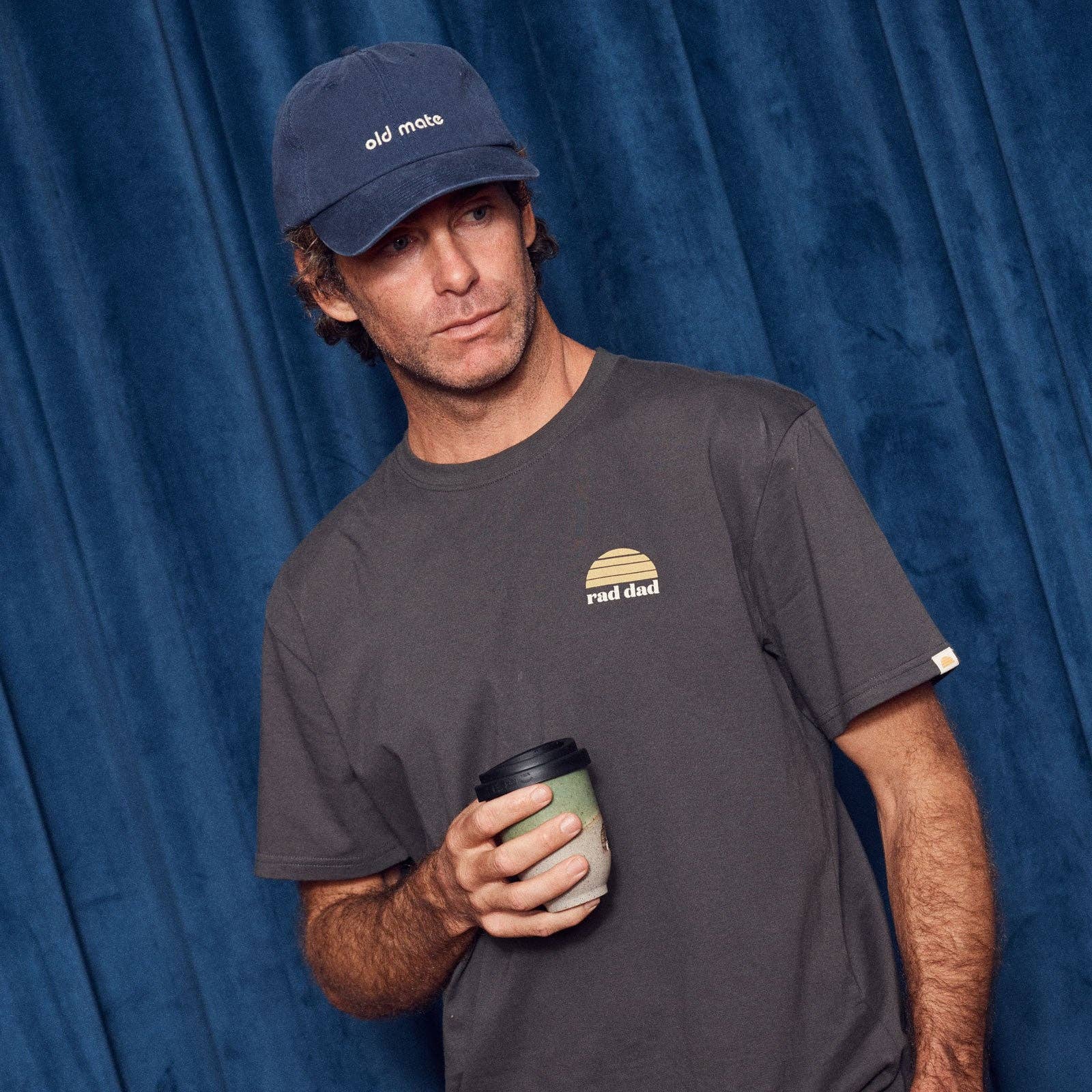 Old Mate Washed Baseball Cap | Navy