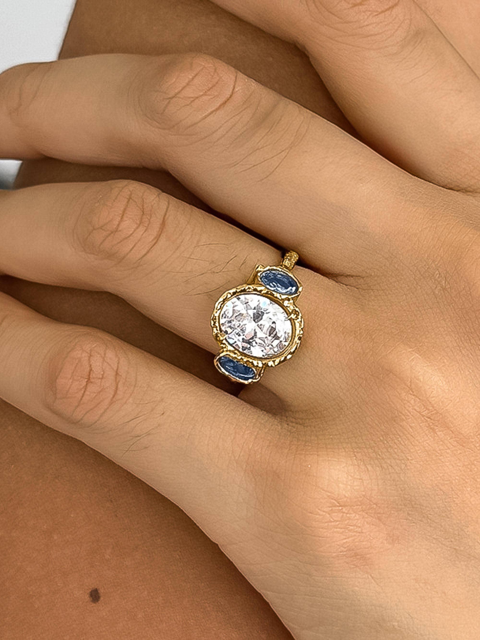 Chamonix Vintage Statement Trio Ring | 18K Gold