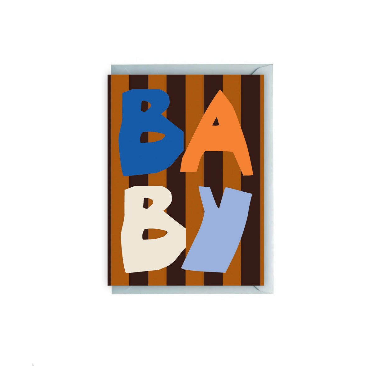 BABY STRIPED NEW BABY CARD