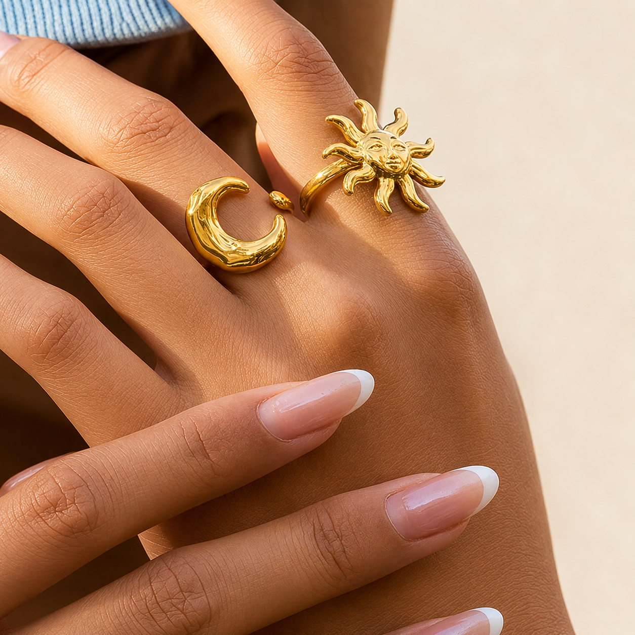 Aurelune Moon Ring | Yellow Gold