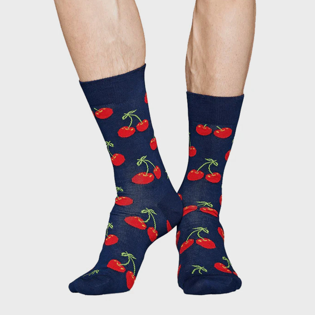 Cherry Sock (6000) | Navy / Red