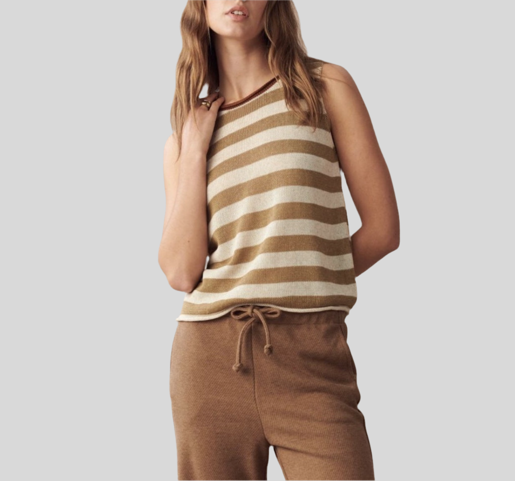 EM SPRING TANK | BEIGE STRIPE