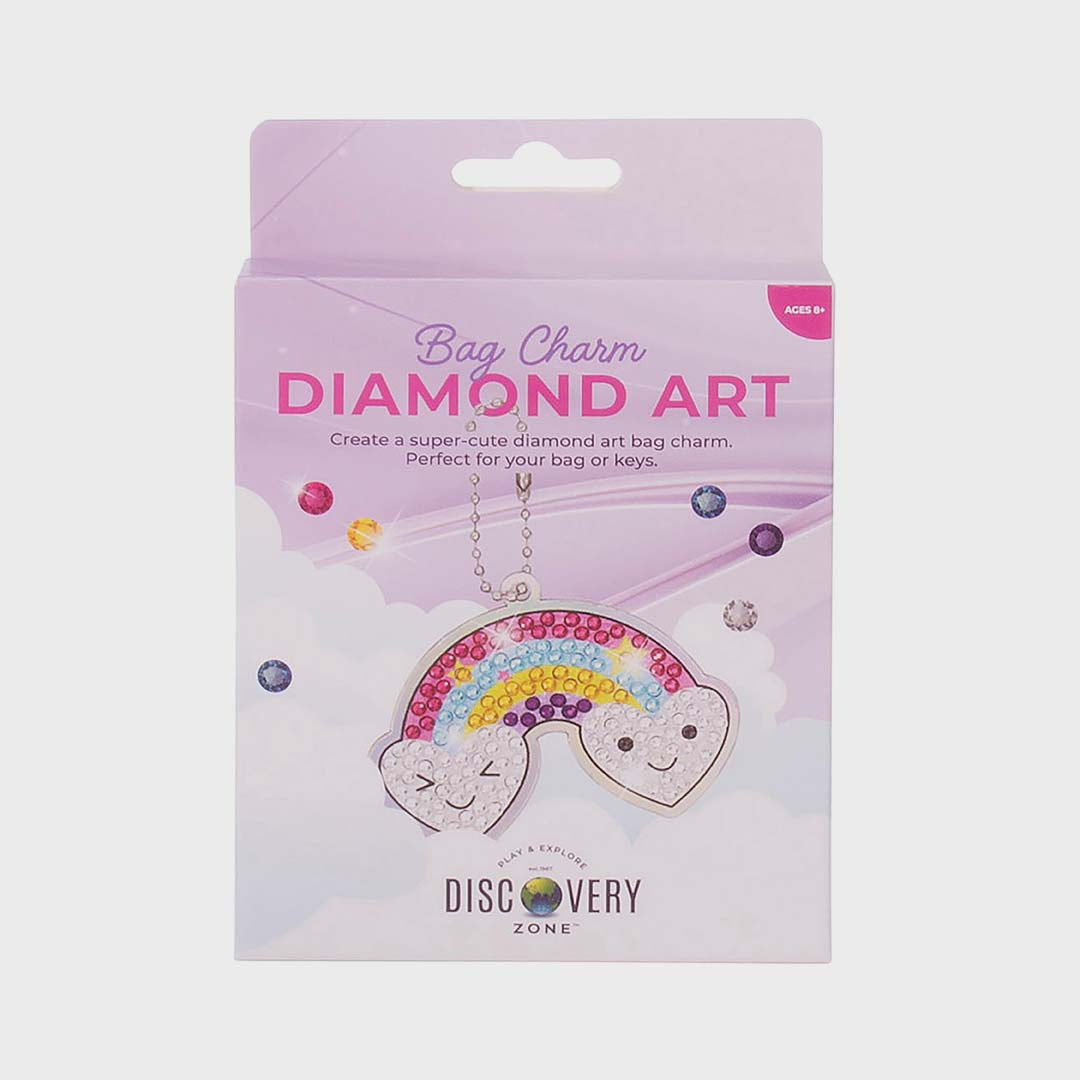 Diamond Art Bag Charm | Rainbow