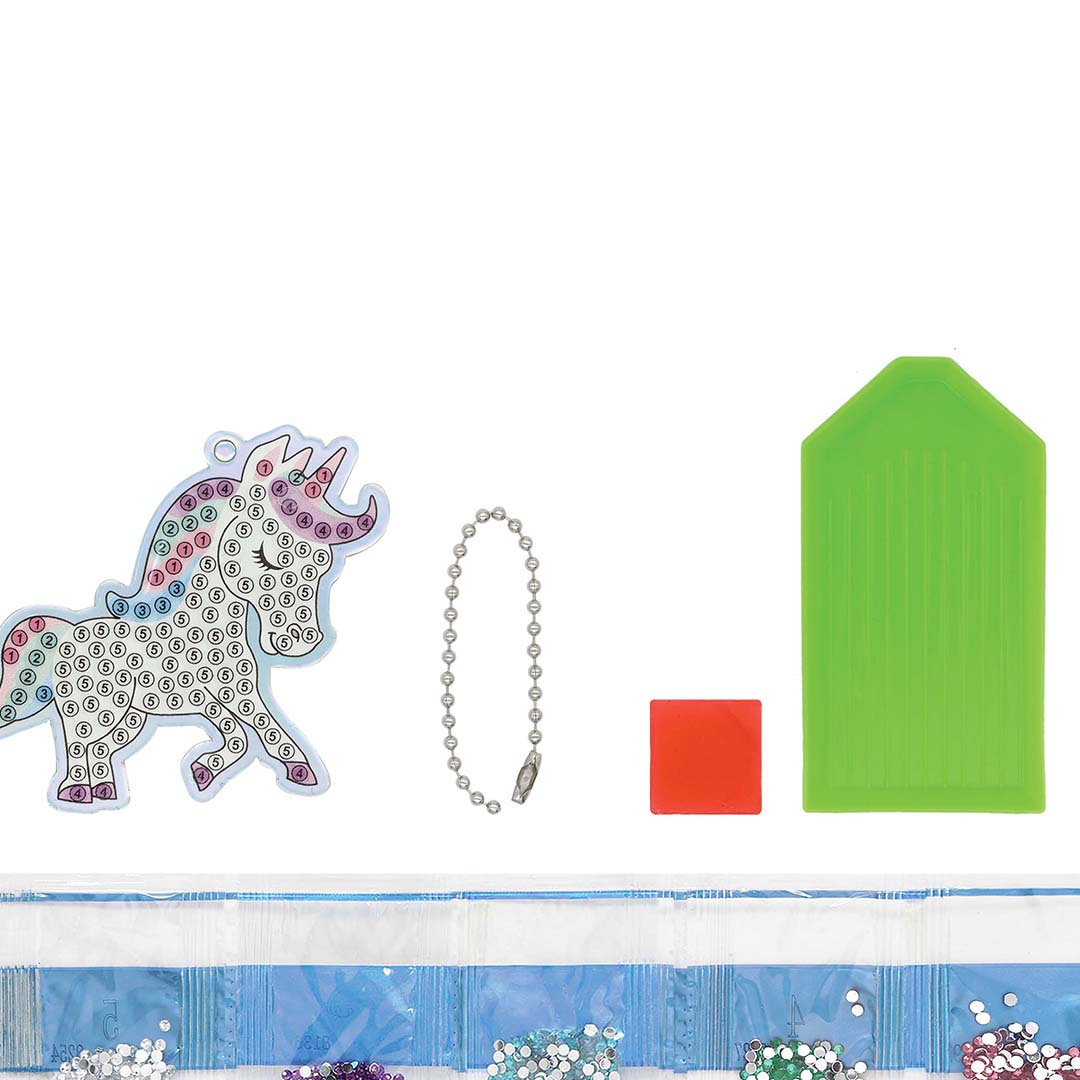 Diamond Art Bag Charm | Unicorn