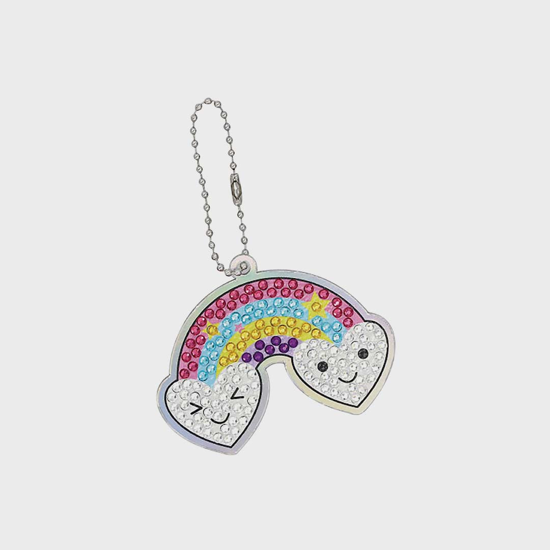 Diamond Art Bag Charm | Rainbow