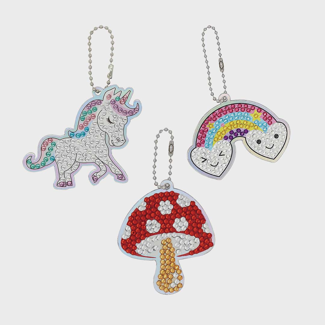 Diamond Art Bag Charm | Mushroom