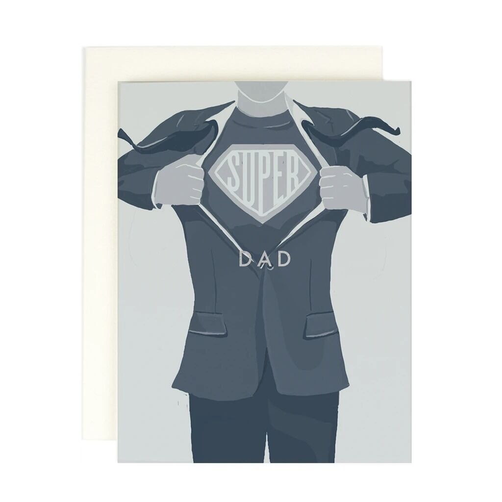 Little Global Fathers Day Card Super Dad