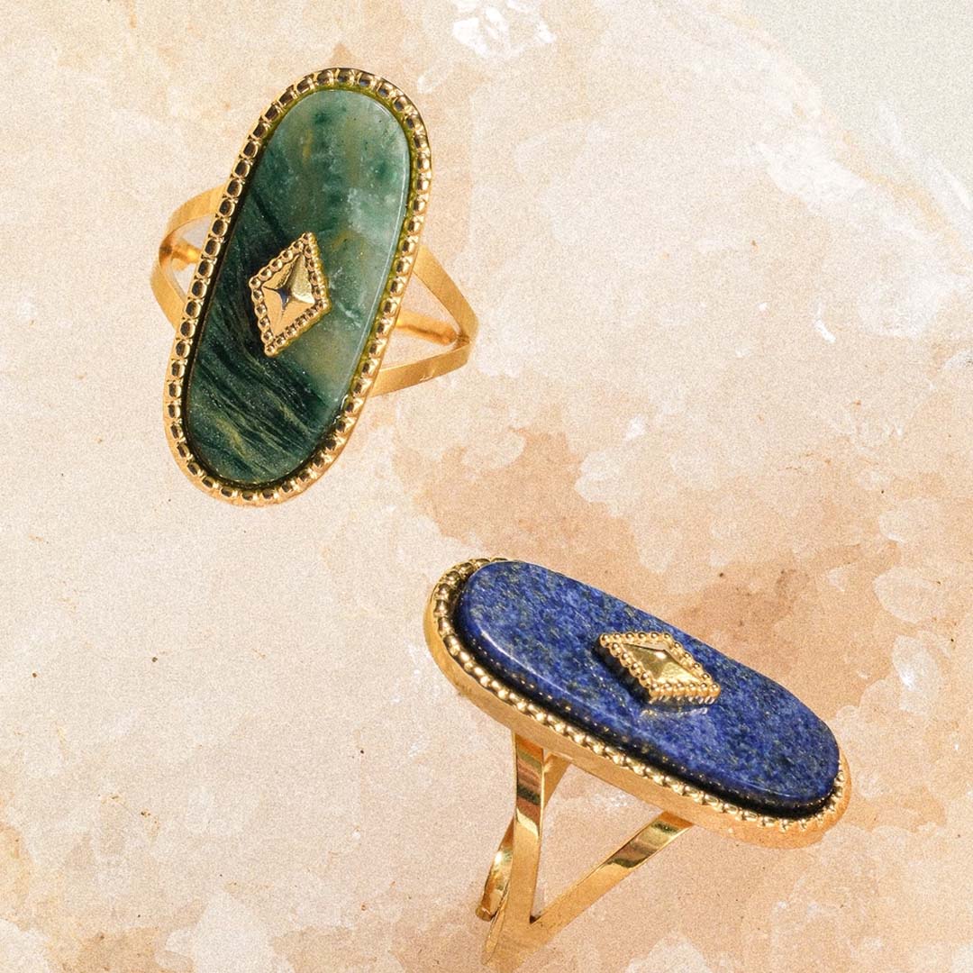 Dakota Adjustable Ring | Green