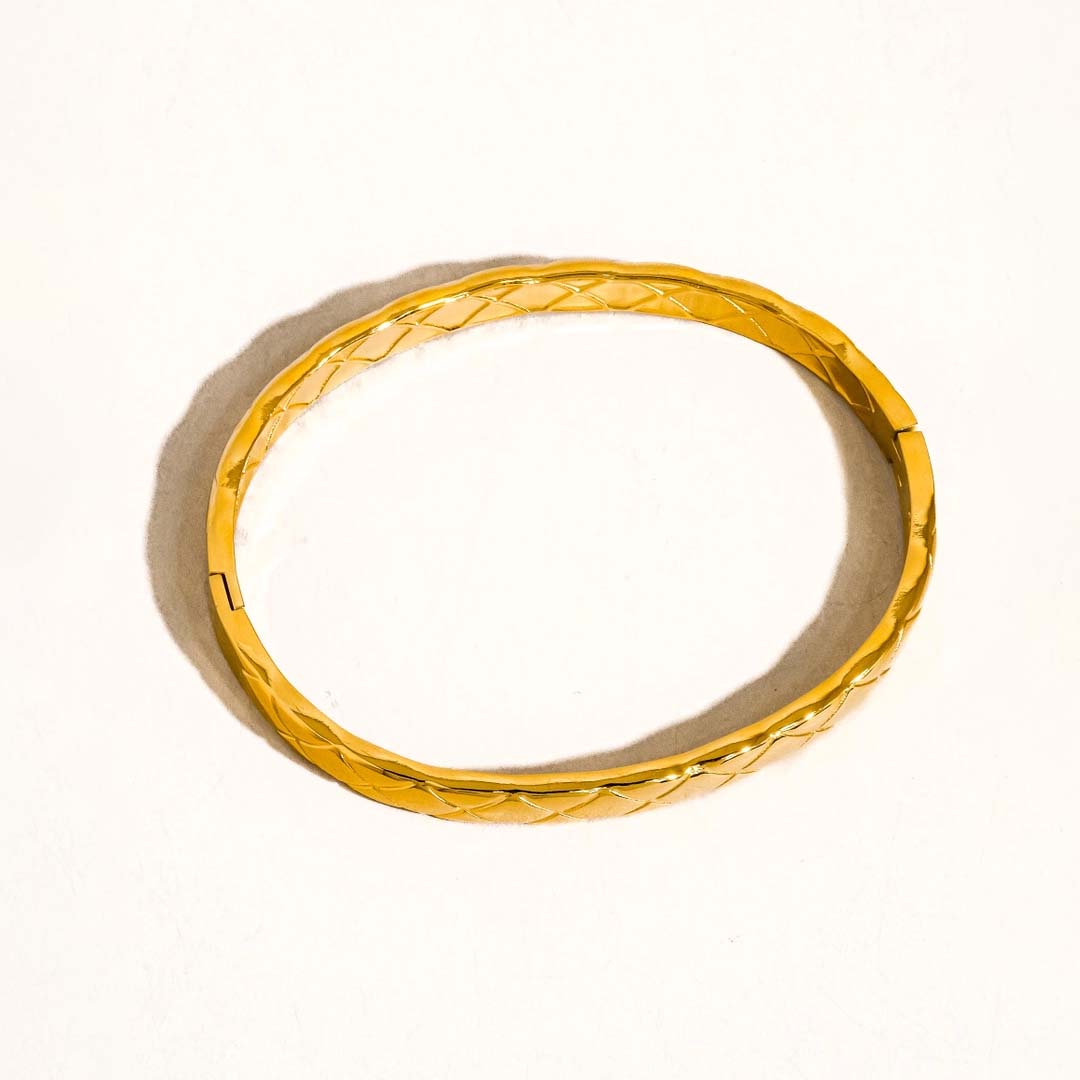 Axl Braided Bangle | Gold