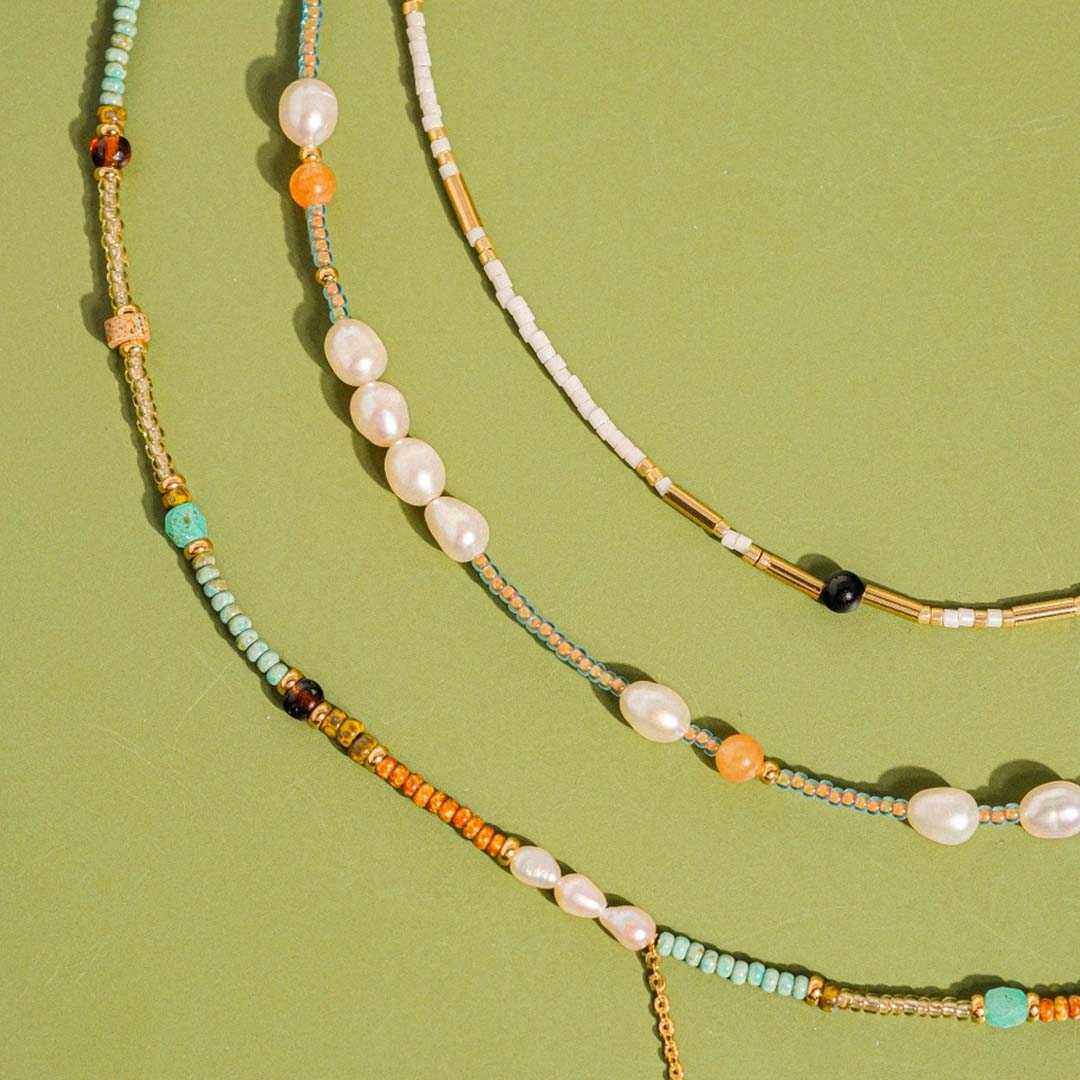 Bohemian Beaded Necklaces | Sapphira-Turquoise