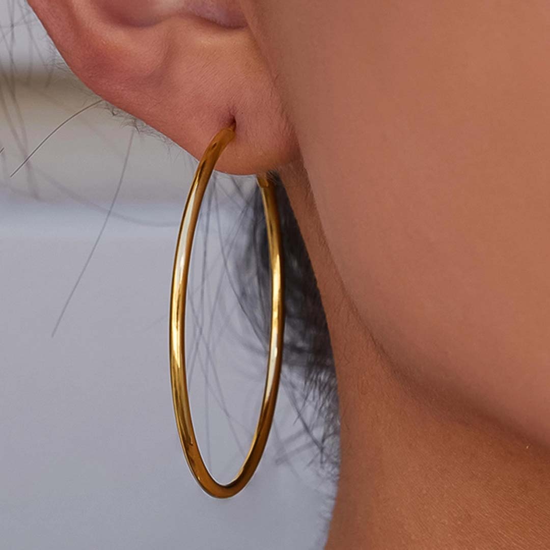 Eska Hoop Earring | Gold