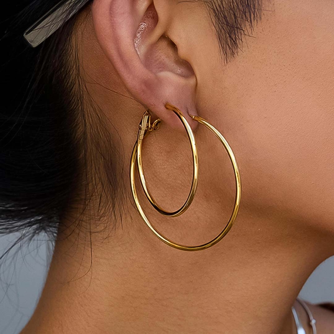 Eska Hoop Earring | Gold