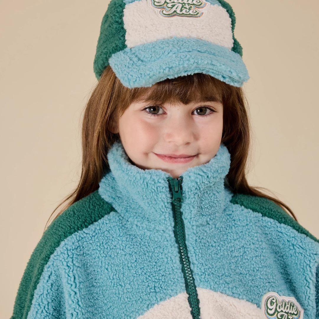 Frankie Sherpa Jacket | Teal