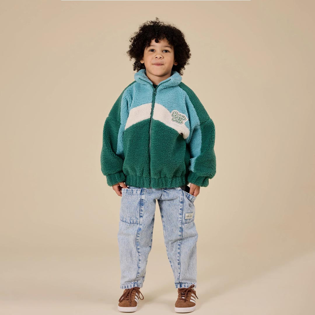 Frankie Sherpa Jacket | Teal