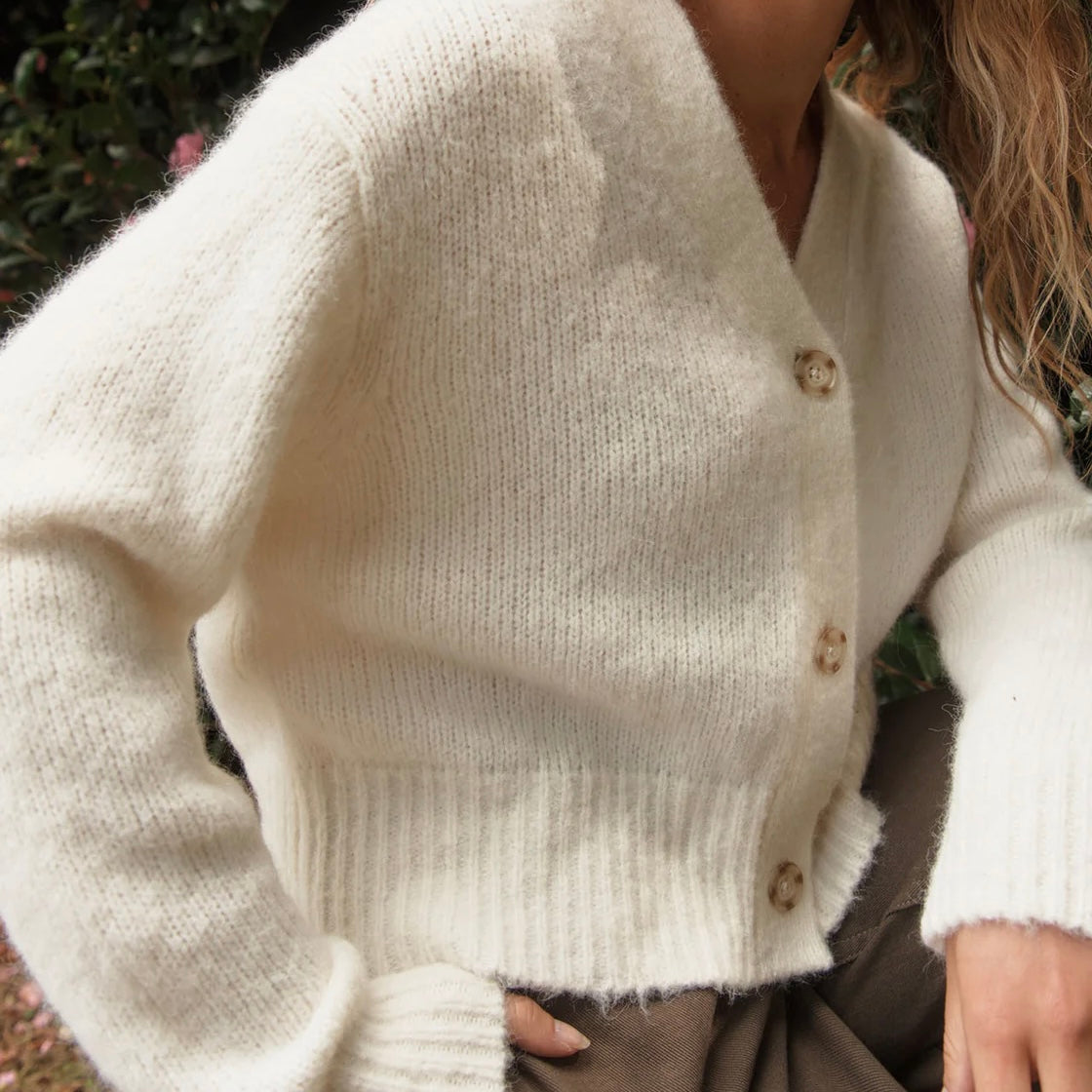 EVI KNIT CARDIGAN | CREAM