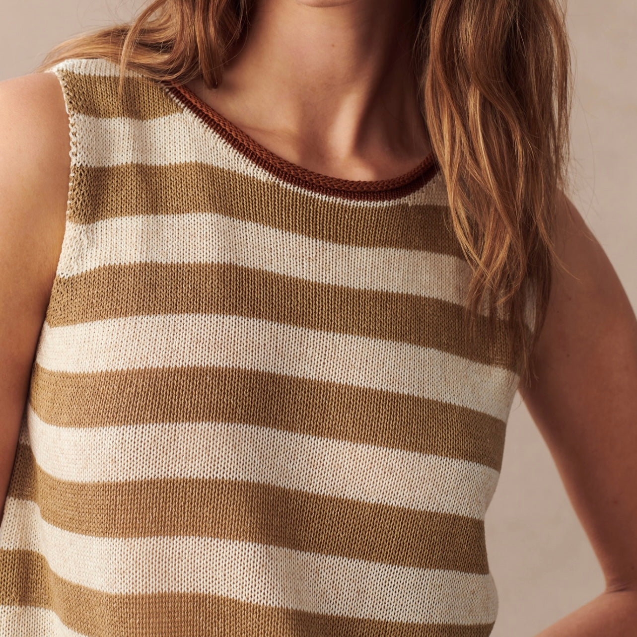 EM SPRING TANK | BEIGE STRIPE