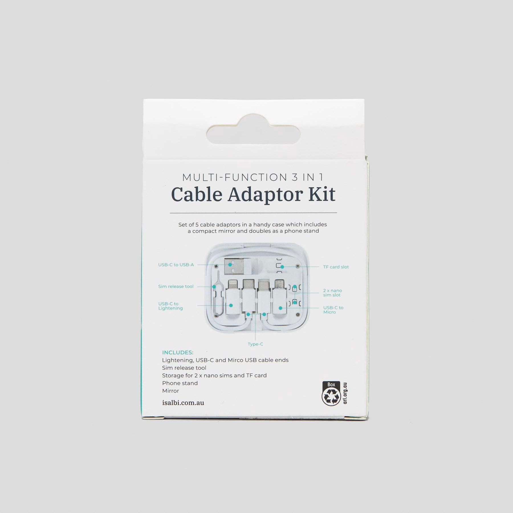 3 IN 1 CABLE ADAPTOR KIT