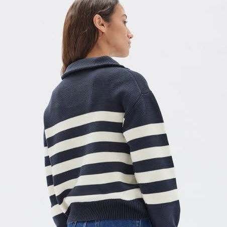 PARISIENNE QUARTER ZIP | NAVY