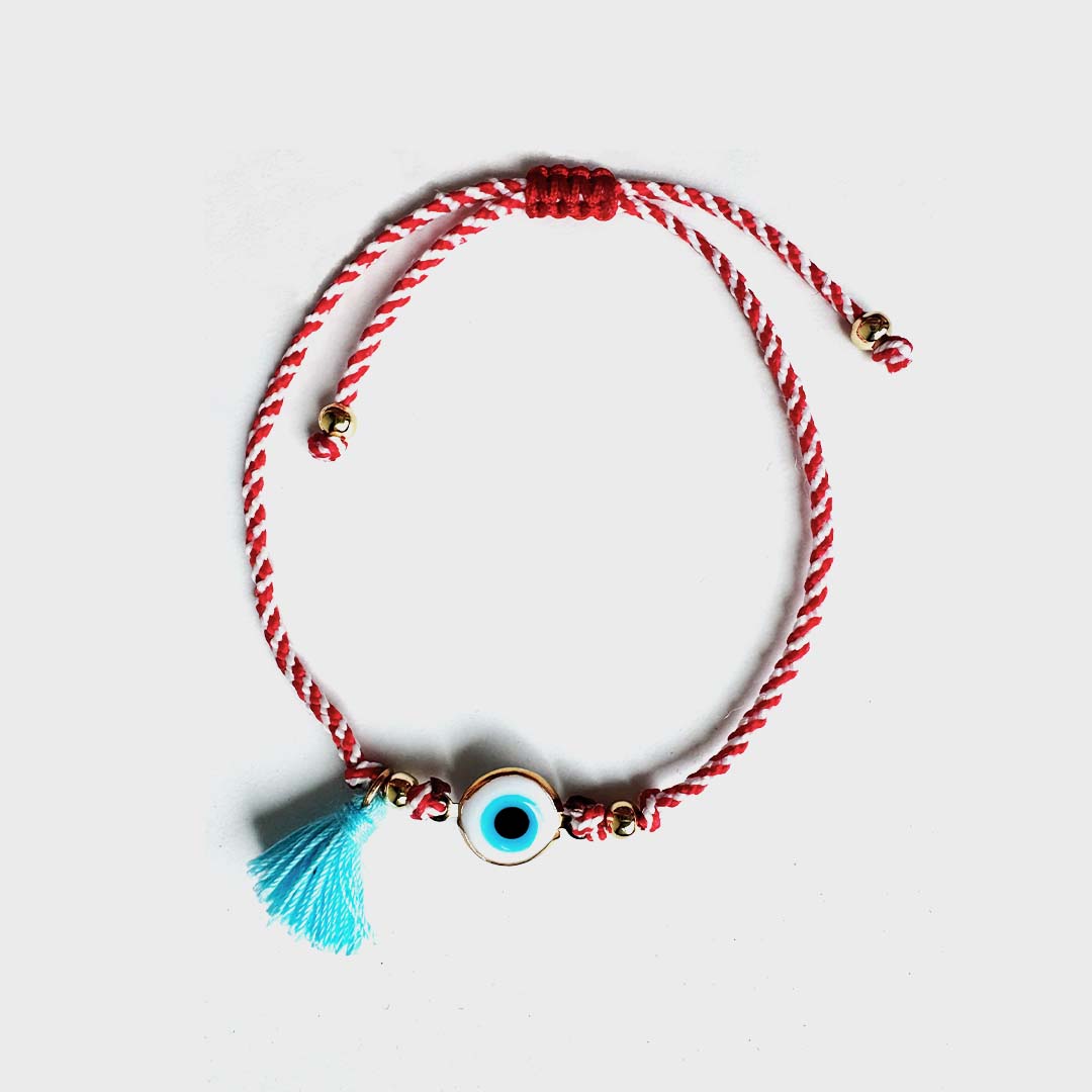 GUARDIAN THREAD BRACELET | BLUE TASSEL