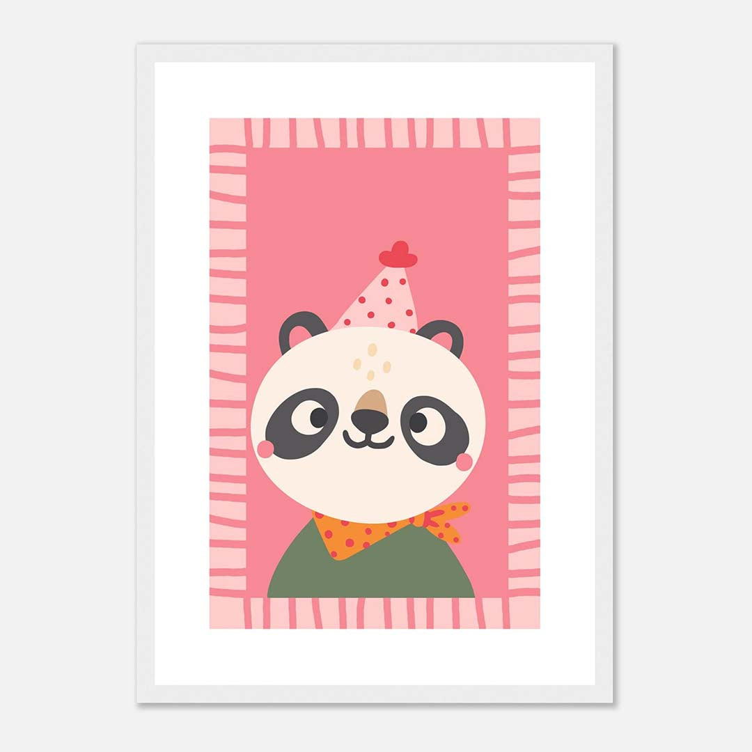 Party Panda | Premium Wooden Framed Poster