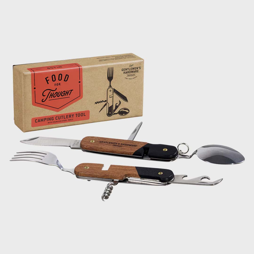 Camping Cutlery Tool, Wood
