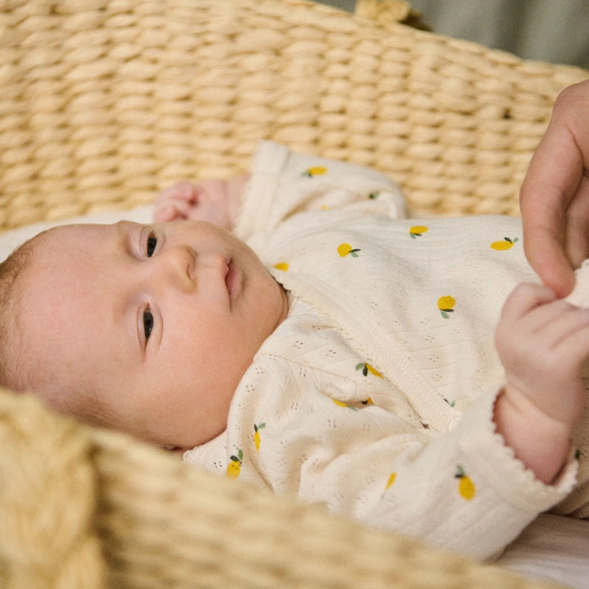 POINTELLE KIMONO | LEMON PRINT