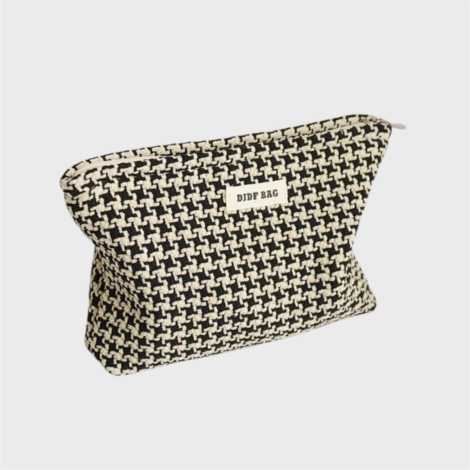 Houndstooth Makeup Bag