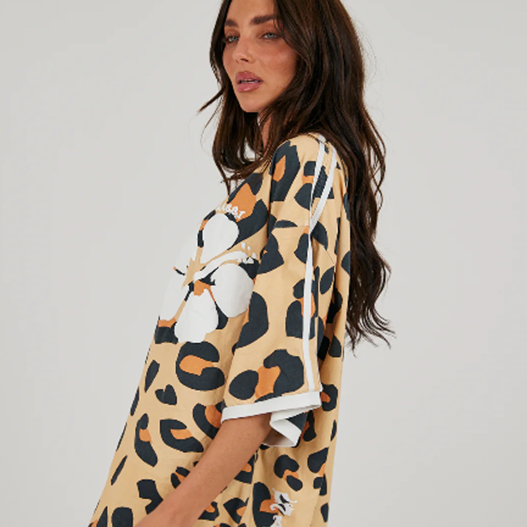 Hibiscus Tee | Leopard