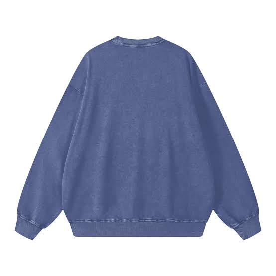 Her Mess Acid Wash Crew | Blue