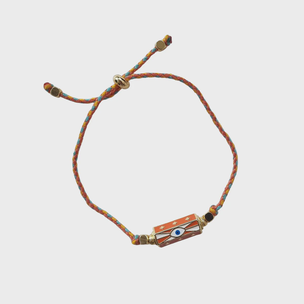 EYE CORD BRACELET / ORANGE