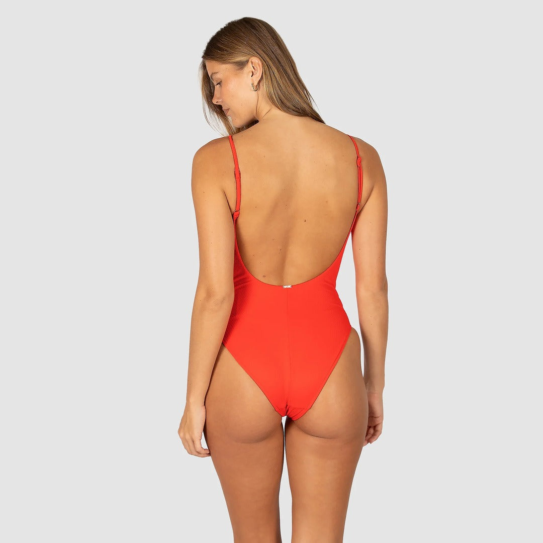 Rococco High Leg One Piece | Flame