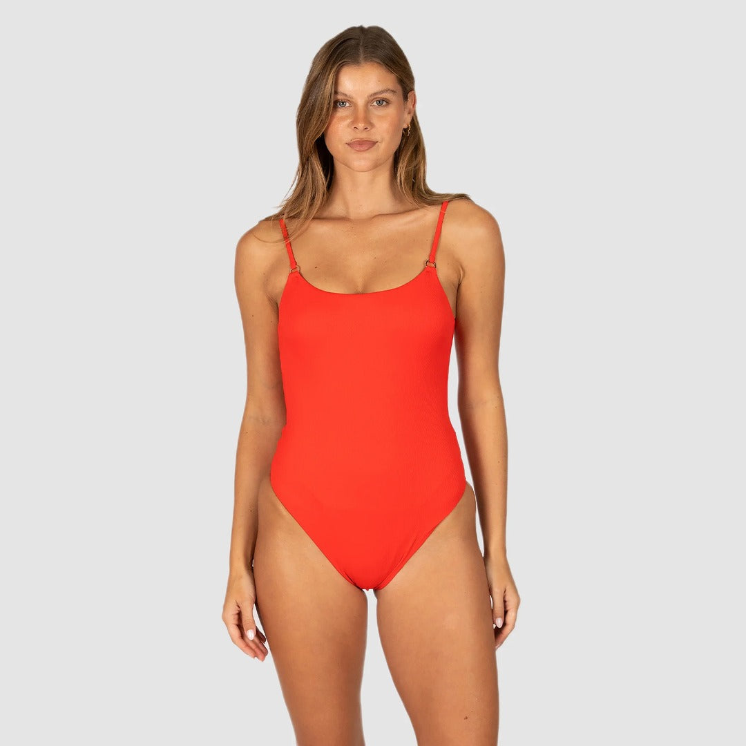 Rococco High Leg One Piece | Flame