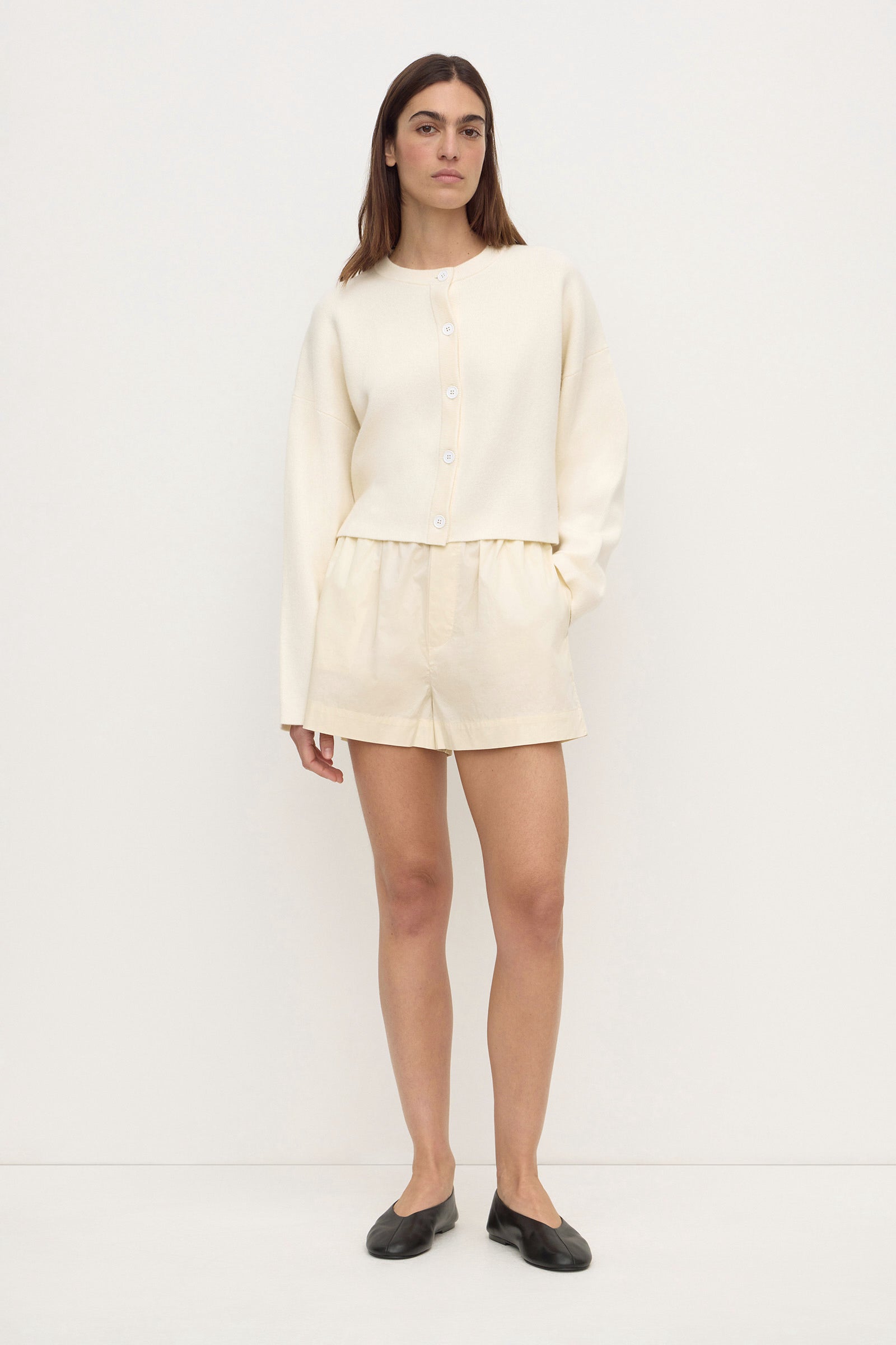 Assembly Label Micha Poplin Short in Vanilla