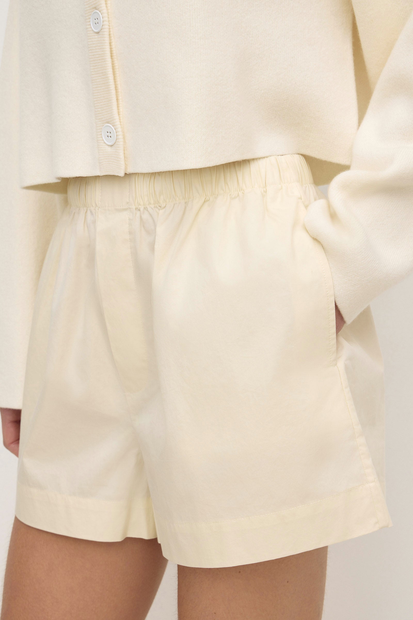 Assembly Label Micha Poplin Short in Vanilla
