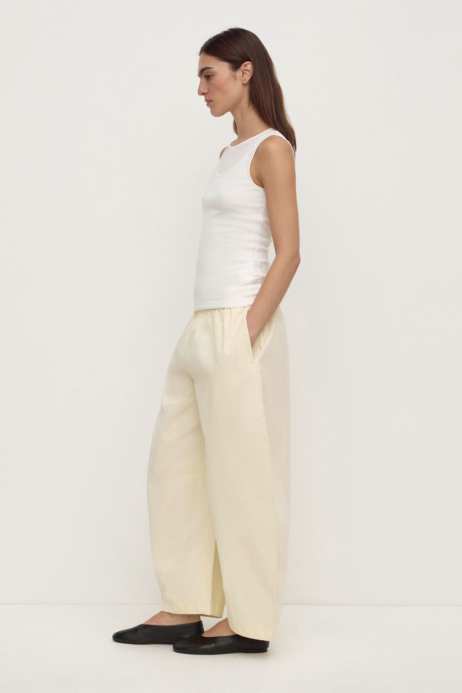 Assembly Label Mika Jersey Layered Tank in White