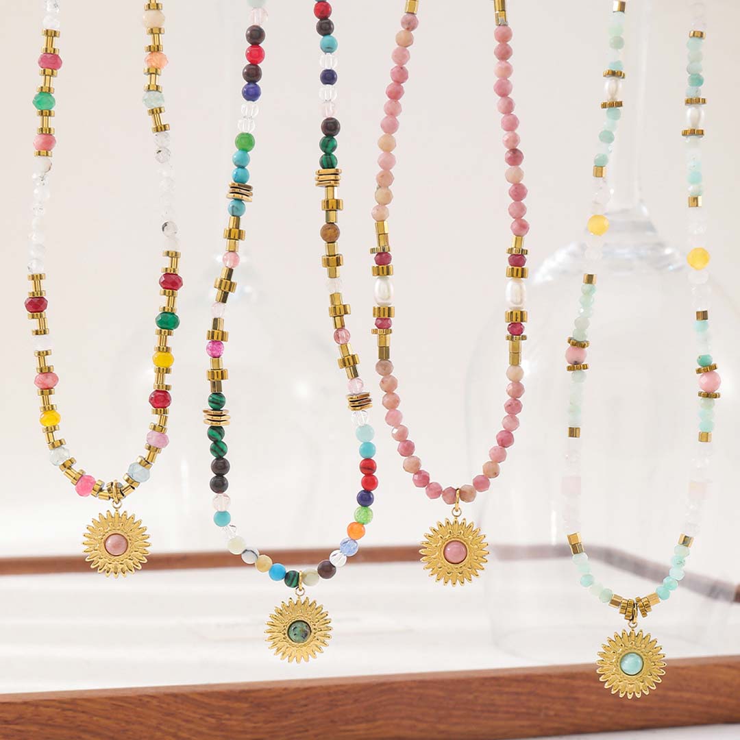 Meadow Sun Necklace | Soft Bloom