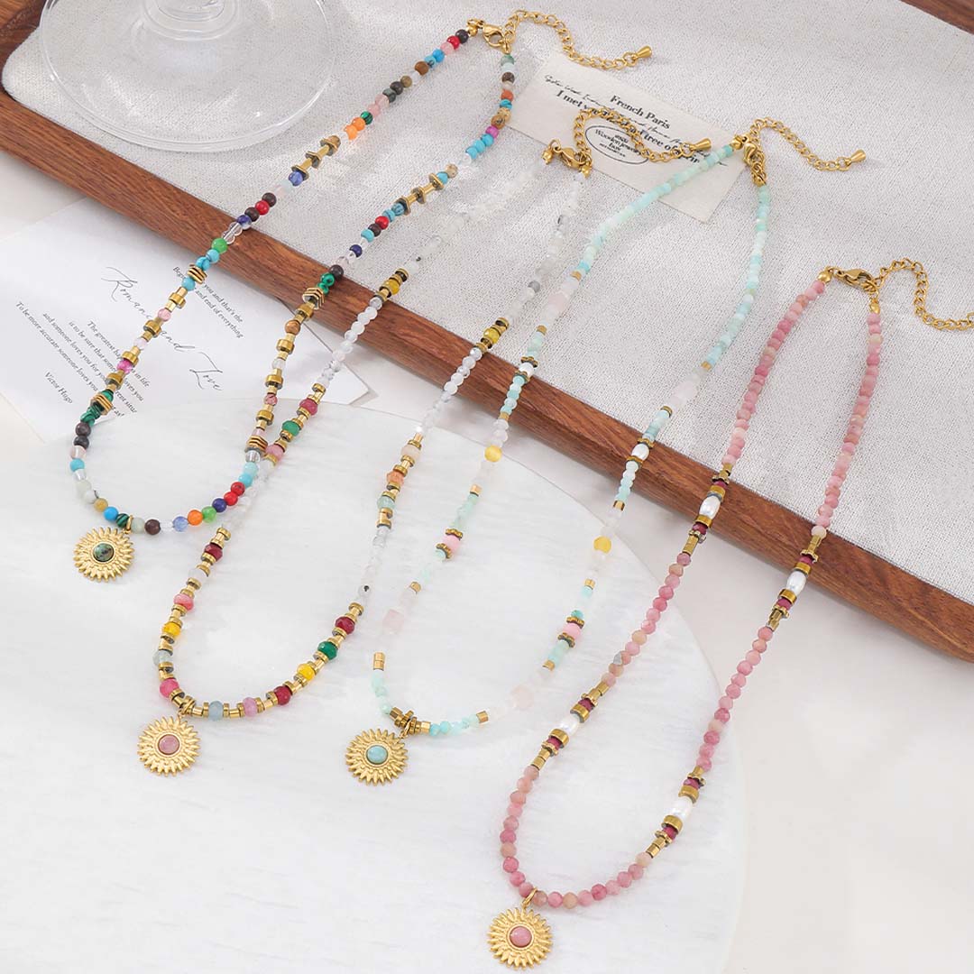 Meadow Sun Necklace | Soft Bloom