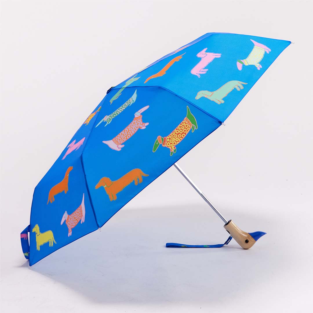 Duck Umbrella Compact | Dogs in Blue
