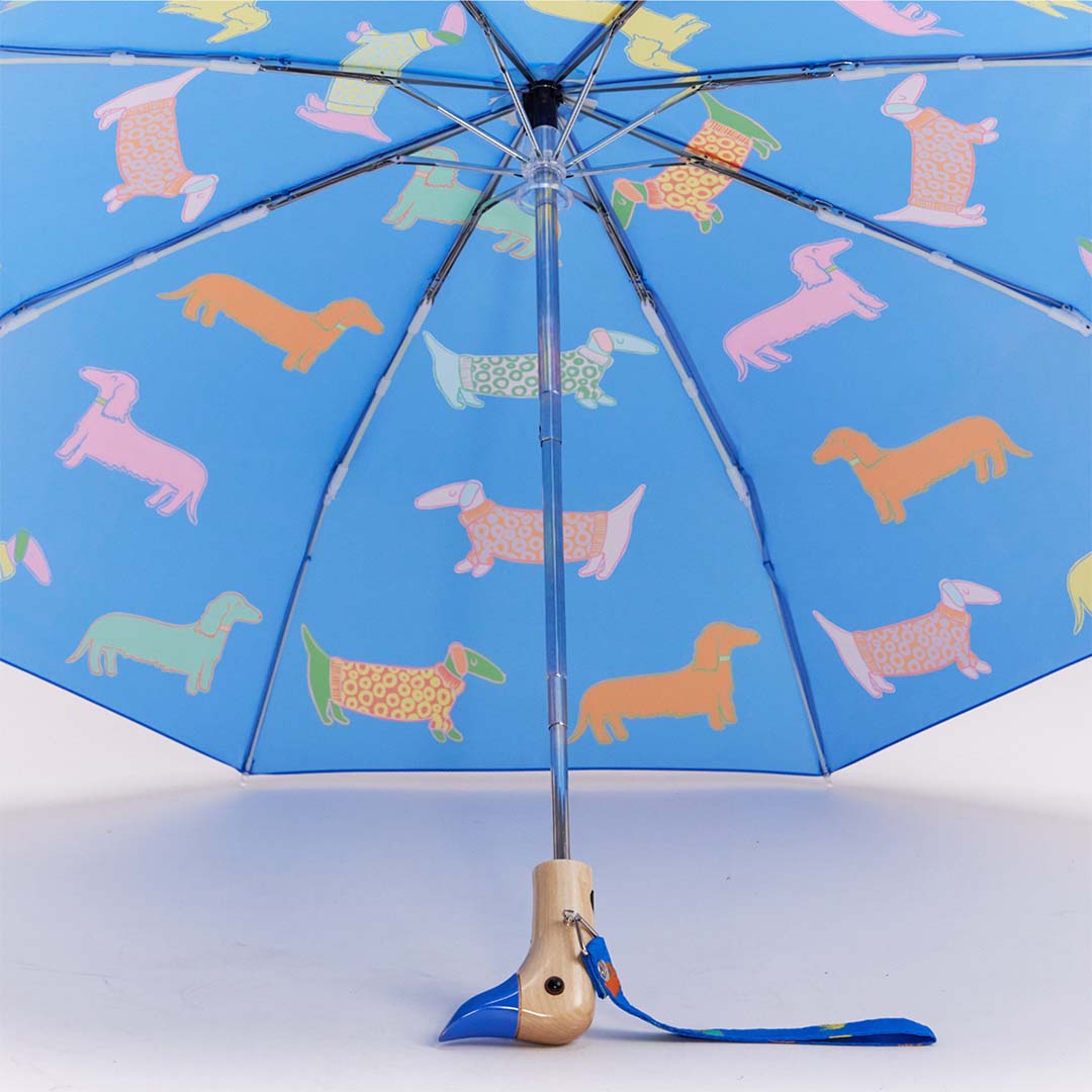 Duck Umbrella Compact | Dogs in Blue