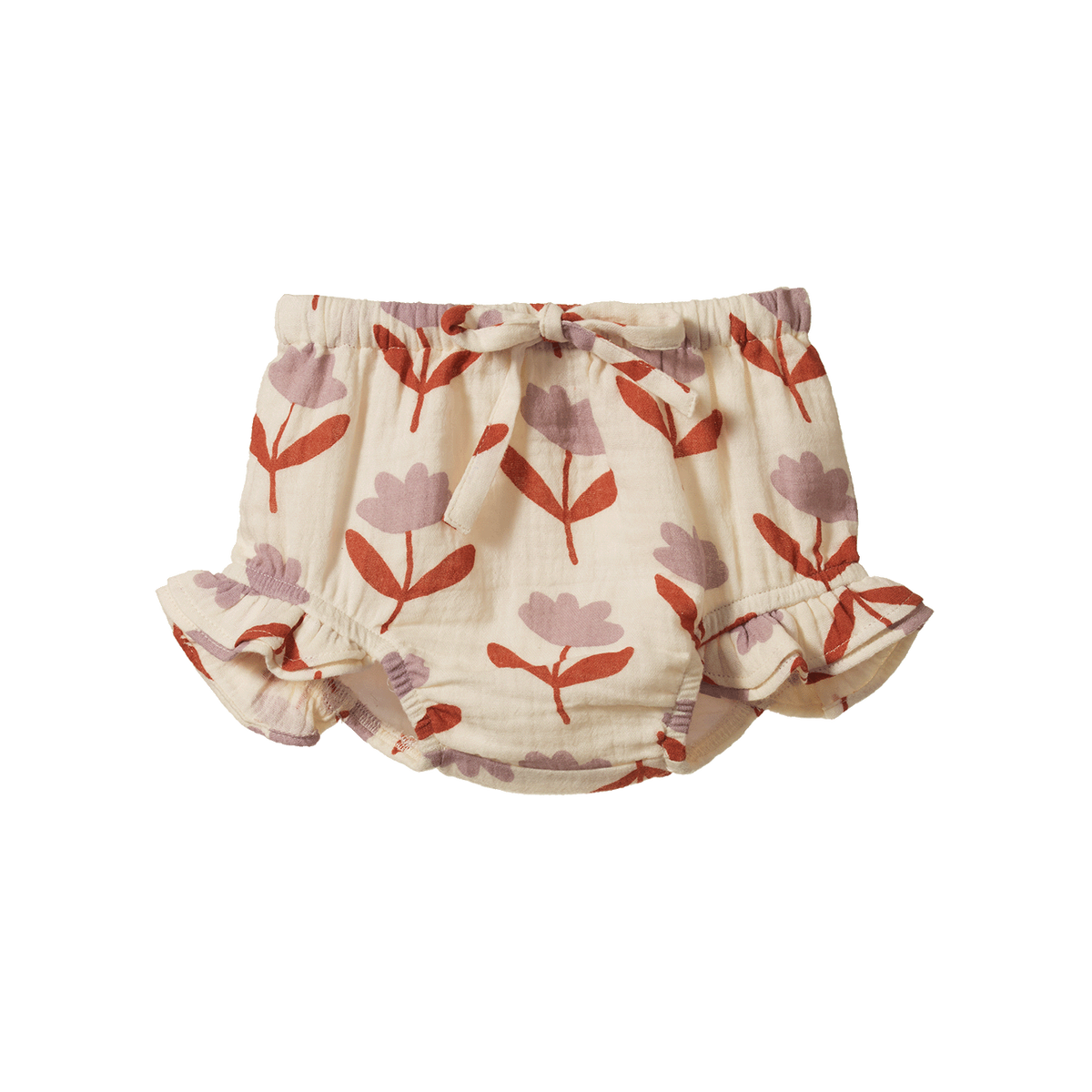 Nature Baby Petal Bloomers Muslin in Fleurette Print, front view