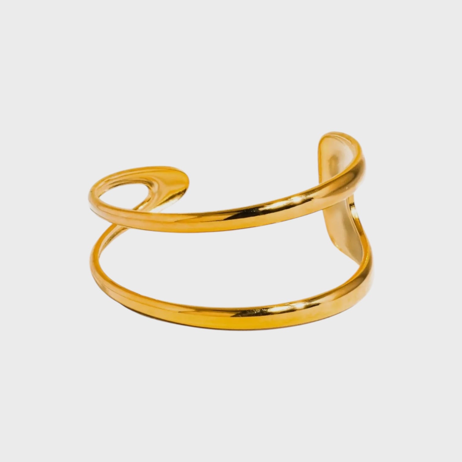 Zahara 18K Gold Non-Tarnish Double Strap Bracelet | Yellow Gold