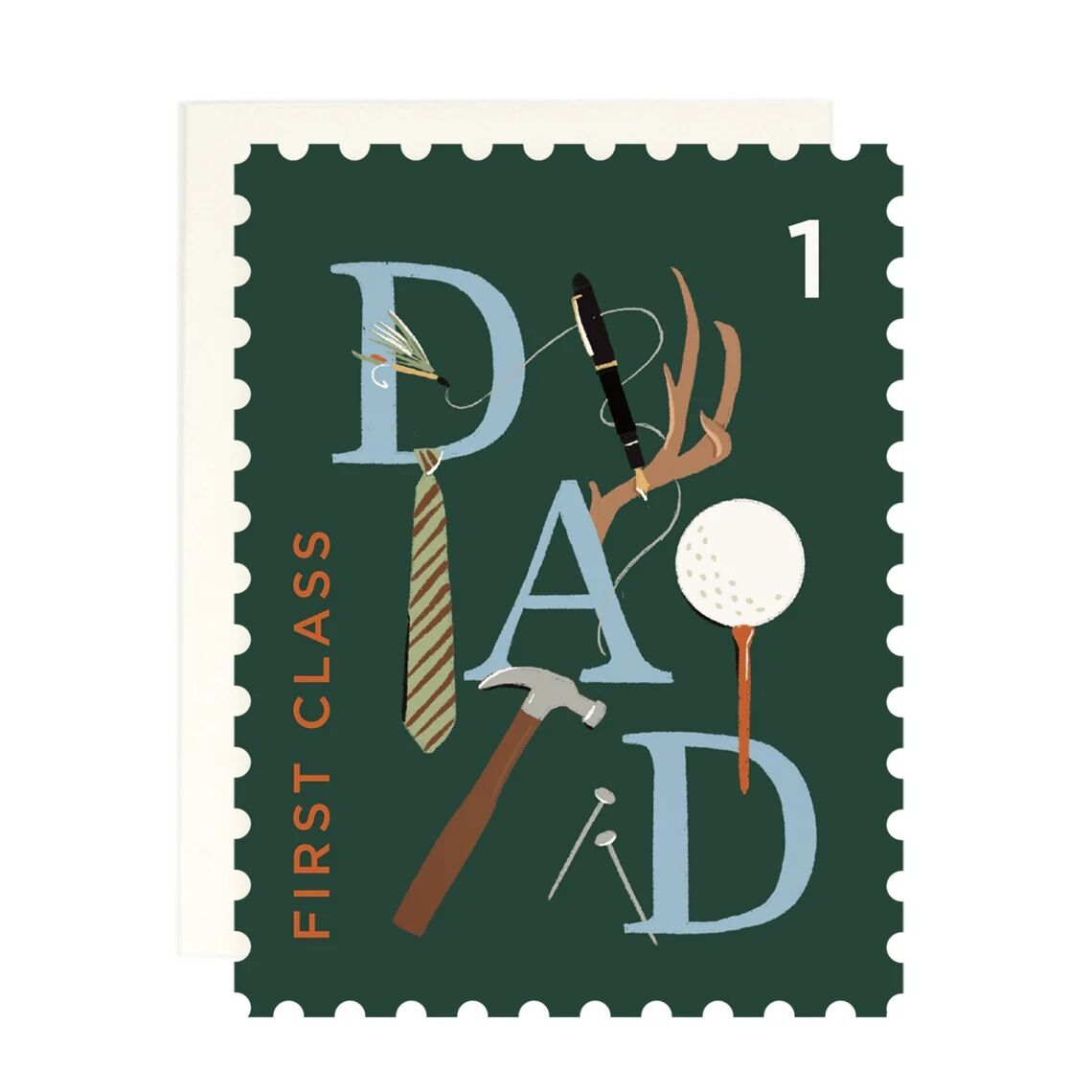 Little Global Fathers Day Card First Class Dad