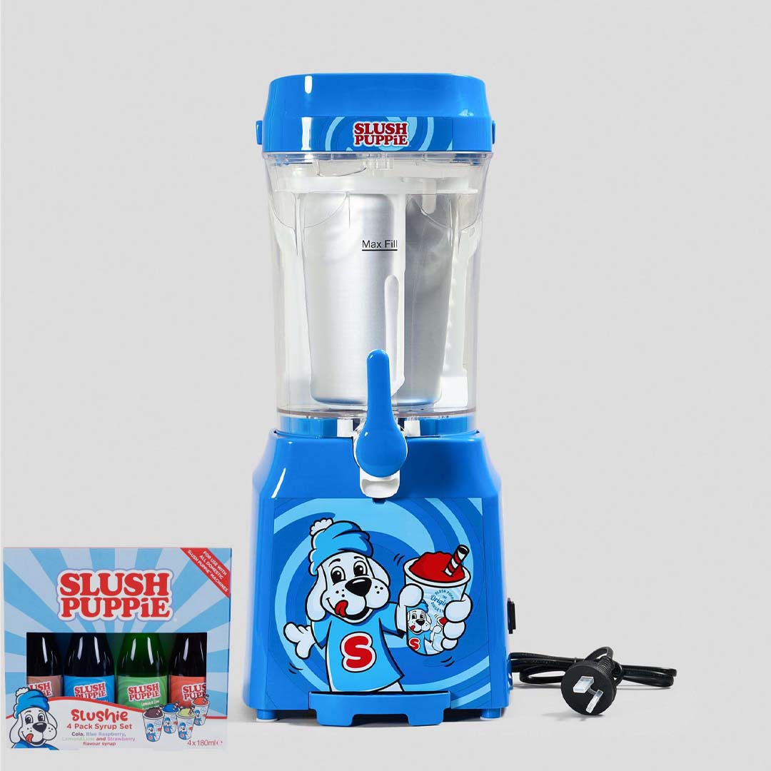 SLUSH PUPPIE SLUSHIE SET + 4 PACK SYRUPS