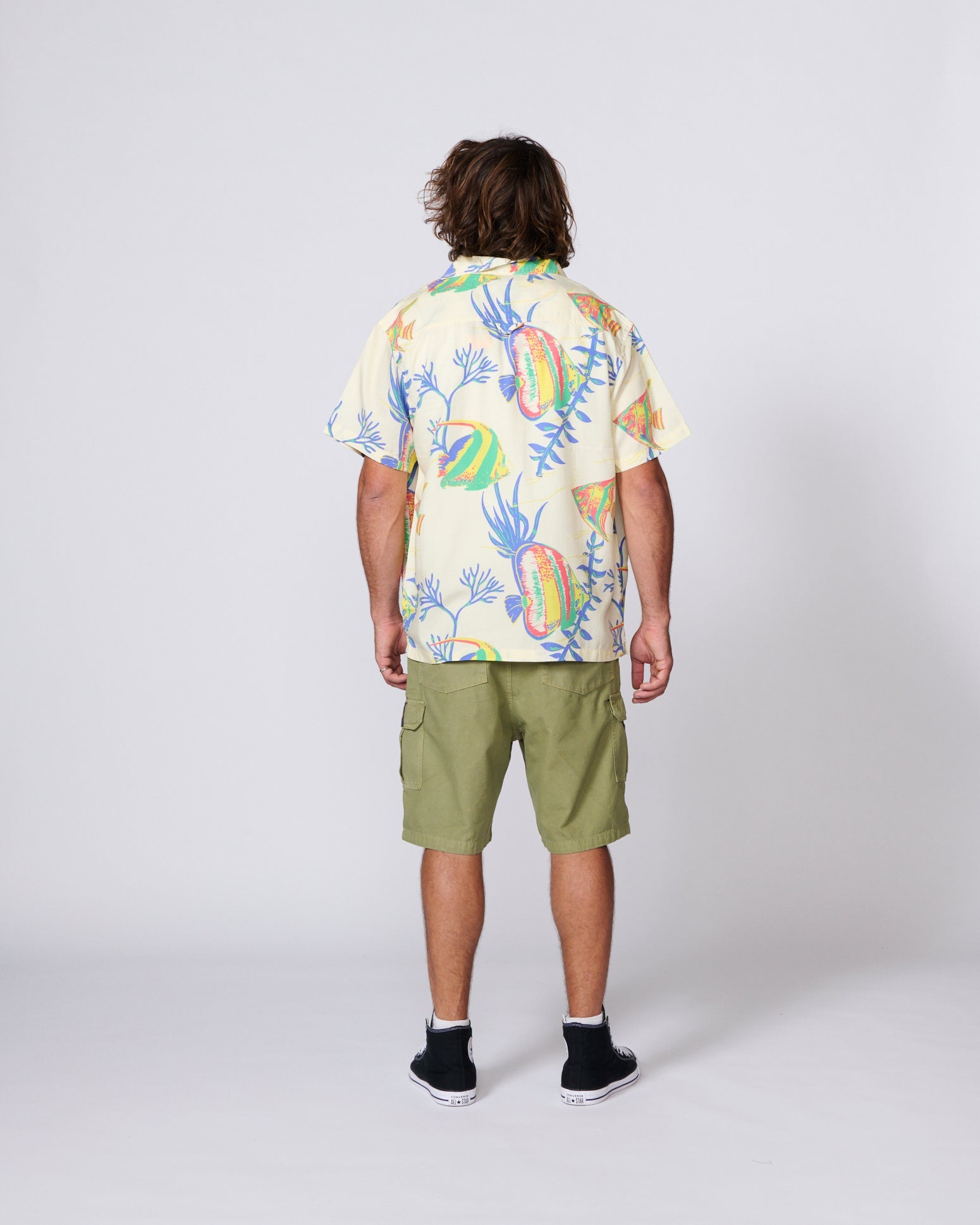 TCSS Aquarium Resort SS Shirt in Ecru