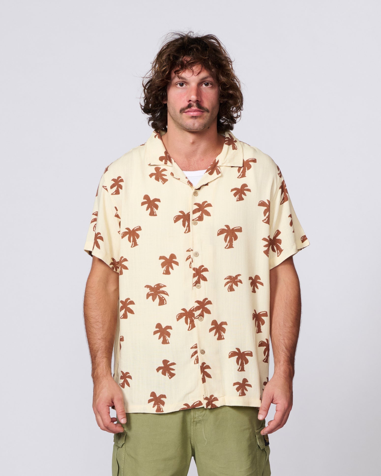 TCSS Palms SS Shirt in Ecru