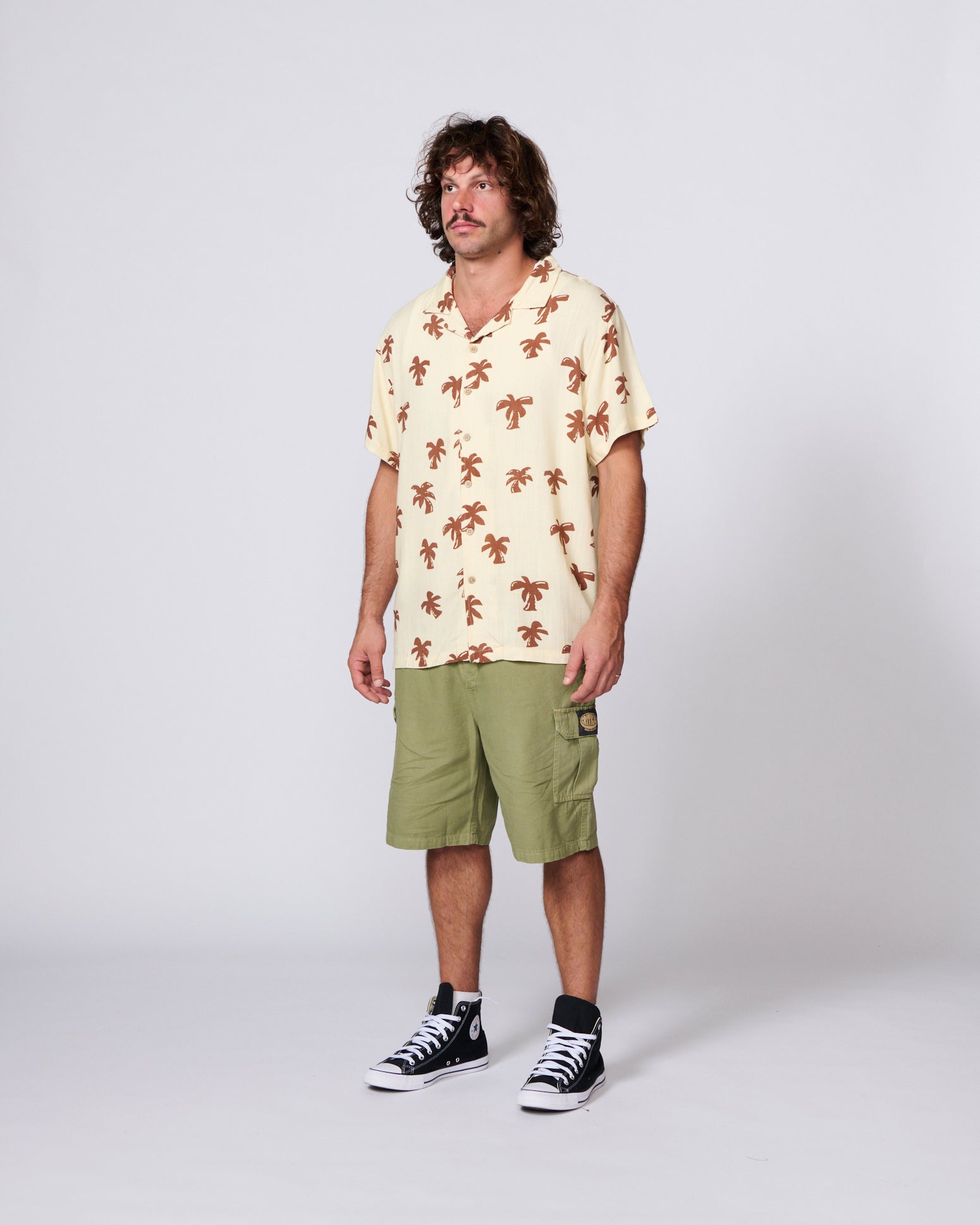 TCSS Palms SS Shirt in Ecru